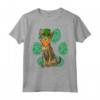 Leprechaun Serengeti - Shamrock Paw Maglietta per Gatti - Regalo Divertente per Amanti degli Animali