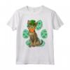 Leprechaun Serengeti - Shamrock Paw Maglietta per Gatti - Regalo Divertente per Amanti degli Animali