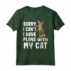 Scusa se non posso avere piani con il mio gatto Serengeti - Maglietta divertente per amanti dei gatti - Ideale come regalo per amici e familiari