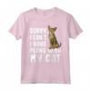 Scusa se non posso avere piani con il mio gatto Serengeti - Maglietta divertente per amanti dei gatti - Ideale come regalo per amici e familiari