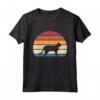 Retro Vintage Sunset Kitten Feline Pet Serengeti Cat Maglietta - Meow-some Cat Lover Tee - Perfect for Cat Owners