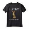 Divertente Mi Piace Serengeti Cats E Forse 3 Persone Maglietta - Ideale per Amanti dei Gatti - Regalo Divertente per Amici e Familiari