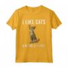 Divertente Mi Piace Serengeti Cats E Forse 3 Persone Maglietta - Ideale per Amanti dei Gatti - Regalo Divertente per Amici e Familiari