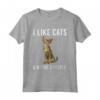 Divertente Mi Piace Serengeti Cats E Forse 3 Persone Maglietta - Ideale per Amanti dei Gatti - Regalo Divertente per Amici e Familiari