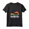 Donna Kenya Parco Nazionale di Nairobi Africa Souvenir Serengeti Maglietta con Collo a V - Esplora la Natura Selvaggia del Kenya