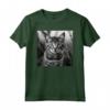 Serengeti Cat - Fotografia Cinematografica in Bianco e Nero Maglietta per Amanti dei Gatti - Ideale per Compleanni, Natale o Feste in Famiglia