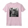 Serengeti Cat - Fotografia Cinematografica in Bianco e Nero Maglietta per Amanti dei Gatti - Ideale per Compleanni, Natale o Feste in Famiglia