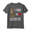 I Found My Valentine Day Serengeti Cat Lover - Maglietta Regalo per Amanti dei Gatti - Ideale per Amanti dei Gatti