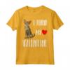 I Found My Valentine Day Serengeti Cat Lover - Maglietta Regalo per Amanti dei Gatti - Ideale per Amanti dei Gatti