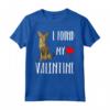 I Found My Valentine Day Serengeti Cat Lover - Maglietta Regalo per Amanti dei Gatti - Ideale per Amanti dei Gatti