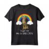 Rainbow Serengeti Trust Me I'm A Unicorn Cat Maglietta - Ideale per Crazy Cat Lover - Regalo Divertente per Amanti dei Gatti
