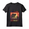 Donna Safari Serengeti Elephant Adventure Parco Nazionale dell'Africa Maglietta con Collo a V - Safari Squad T-shirt per Esplorare la Natura Selvaggia