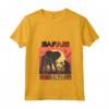 Donna Safari Serengeti Elephant Adventure Parco Nazionale dell'Africa Maglietta con Collo a V - Safari Squad T-shirt per Esplorare la Natura Selvaggia