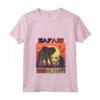 Donna Safari Serengeti Elephant Adventure Parco Nazionale dell'Africa Maglietta con Collo a V - Safari Squad T-shirt per Esplorare la Natura Selvaggia