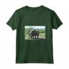 Donna Due Elefanti nel Parco Nazionale del Serengeti - Maglietta Safari Africa con Collo a V - Ideale per Amanti della Natura