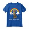 Arcobaleno Serengeti Ew People Unicorn Cat Maglietta - Regalo Divertente per Amanti dei Gatti e Appassionati di Animali Domestici