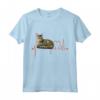 Serengeti Cat Heartbeat ECG Funny Cat & Gattino Amanti Maglietta - Ideale Regalo per Proprietari di Gatti e Appassionati di Gatti