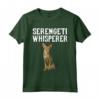 Serengeti Wisperer - Divertente Regalo per Amante dei Gatti - Maglietta con Design Animali Domestici