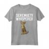 Serengeti Wisperer - Divertente Regalo per Amante dei Gatti - Maglietta con Design Animali Domestici