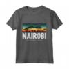 Kenya Parco Nazionale di Nairobi Retro Africa Big Five Serengeti Maglietta - Esplora la Natura Selvaggia del Kenya, Acquista un Souvenir Unico