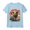 Safari Elefanti Leone Zebre - Maglietta Souvenir Parco Serengeti Africa - Ideale per Esploratori Avventurosi