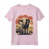 Safari Elefanti Leone Zebre - Maglietta Souvenir Parco Serengeti Africa - Ideale per Esploratori Avventurosi