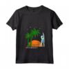 Donna Seychelles Palme Spiaggia Sole - Souvenir Maglietta Surfista Vacanza Esotica - Ho Lasciato il Mio Cuore alle Seychelles