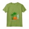 Donna Seychelles Palme Spiaggia Sole - Souvenir Maglietta Surfista Vacanza Esotica - Ho Lasciato il Mio Cuore alle Seychelles