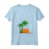 Donna Seychelles Palme Spiaggia Sole - Souvenir Maglietta Surfista Vacanza Esotica - Ho Lasciato il Mio Cuore alle Seychelles