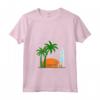 Donna Seychelles Palme Spiaggia Sole - Souvenir Maglietta Surfista Vacanza Esotica - Ho Lasciato il Mio Cuore alle Seychelles
