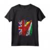 Donna Bandiere delle Seychelles Regno Unito | Radici delle Seychelles britanniche Vintage Maglietta con Collo a V - Abbigliamento per Tutta la Famiglia