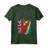 Donna Bandiere delle Seychelles Regno Unito | Radici delle Seychelles britanniche Vintage Maglietta con Collo a V - Abbigliamento per Tutta la Famiglia