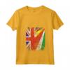 Donna Bandiere delle Seychelles Regno Unito | Radici delle Seychelles britanniche Vintage Maglietta con Collo a V - Abbigliamento per Tutta la Famiglia