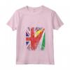 Donna Bandiere delle Seychelles Regno Unito | Radici delle Seychelles britanniche Vintage Maglietta con Collo a V - Abbigliamento per Tutta la Famiglia