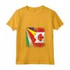 Donna Radici delle Seychelles | Mezza Bandiera CANADESE - Maglietta Patriotica con Collo a V per Uomini, Donne e Bambini