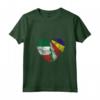 Donna Cuore Bandiera Italiana Seychelles | Italia Seychelles Flag Roots Maglietta con Collo a V - Abbigliamento Patriottico per Tutta la Famiglia