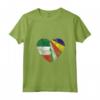 Donna Cuore Bandiera Italiana Seychelles | Italia Seychelles Flag Roots Maglietta con Collo a V - Abbigliamento Patriottico per Tutta la Famiglia