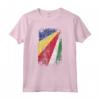 HapTiger - Bandiera Paese Seychelles Maglietta Souvenir - Stile Grunge Leggero