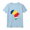 Seychelles Bandiera Africa - Maglietta Silhouette Regalo per Seychelles - Mostra le Tue Radici Seychelles