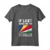 Donna Seychelles Flag Souvenir - Se perso mandami alle Seychelles Maglietta con Collo a V - Ideale come Souvenir per Viaggiatori e Amanti delle Seychelles