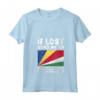 Donna Seychelles Flag Souvenir - Se perso mandami alle Seychelles Maglietta con Collo a V - Ideale come Souvenir per Viaggiatori e Amanti delle Seychelles