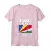 Donna Seychelles Flag Souvenir - Se perso mandami alle Seychelles Maglietta con Collo a V - Ideale come Souvenir per Viaggiatori e Amanti delle Seychelles