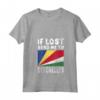 Donna Seychelles Flag Souvenir - Se perso mandami alle Seychelles Maglietta con Collo a V - Ideale come Souvenir per Viaggiatori e Amanti delle Seychelles