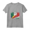Donna Bandiere delle Seychelles Italia | Mezze Radici Italiane Maglietta con Collo a V - Mostra la tua Eredità con Stile!