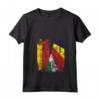 Donna Bandiere Seychelles Germania | Mezze Radici Tedesche delle Seychelles Maglietta con Collo a V - Abbigliamento Vintage per Mamma, Papà, Fratello, Sorella, Figlio, Figlia o Amici