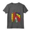 Donna Bandiere Seychelles Germania | Mezze Radici Tedesche delle Seychelles Maglietta con Collo a V - Abbigliamento Vintage per Mamma, Papà, Fratello, Sorella, Figlio, Figlia o Amici