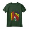 Donna Bandiere Seychelles Germania | Mezze Radici Tedesche delle Seychelles Maglietta con Collo a V - Abbigliamento Vintage per Mamma, Papà, Fratello, Sorella, Figlio, Figlia o Amici