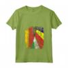 Donna Bandiere Seychelles Germania | Mezze Radici Tedesche delle Seychelles Maglietta con Collo a V - Abbigliamento Vintage per Mamma, Papà, Fratello, Sorella, Figlio, Figlia o Amici