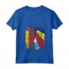 Donna Bandiere Seychelles Germania | Mezze Radici Tedesche delle Seychelles Maglietta con Collo a V - Abbigliamento Vintage per Mamma, Papà, Fratello, Sorella, Figlio, Figlia o Amici
