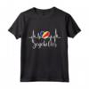 Seychelles Heartbeat Pride - Maglietta Bandiera delle Seychelles - Souvenir Radici delle Seychelles